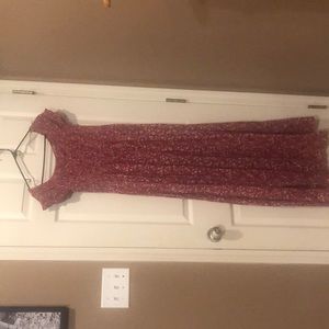Long summer bohemian dress cap sleeve can be on shoulder or off shoulder